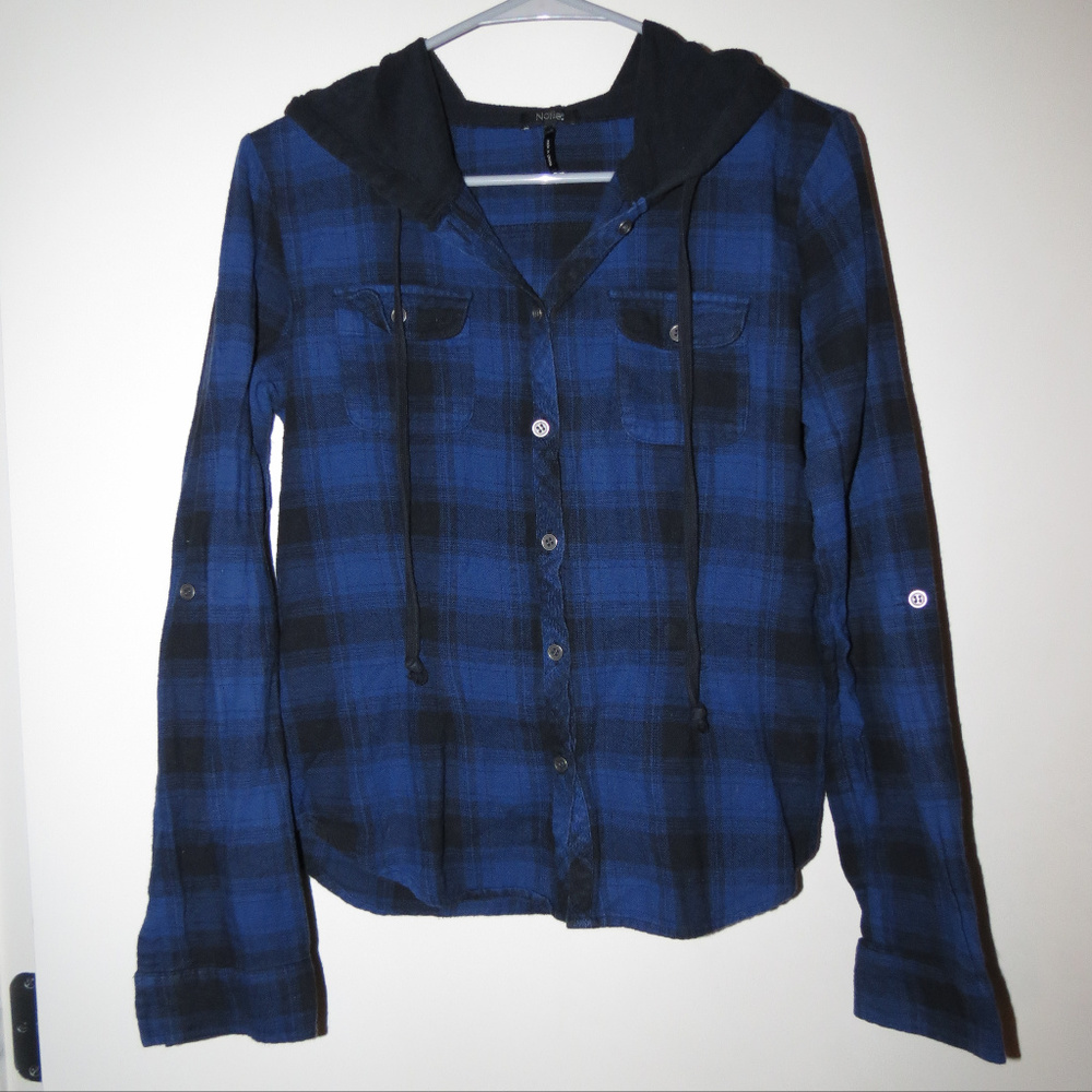 Nollie women's flannel hooded longsleeve